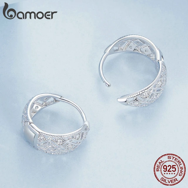 Women's cheapest 925 Silver Vintage Lace Earrings