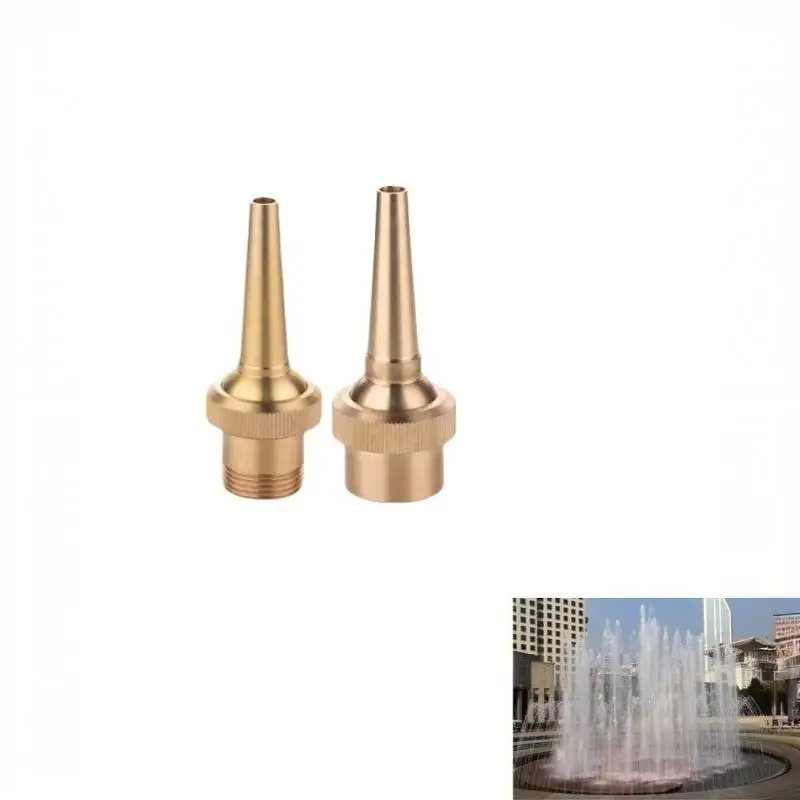 Universal Copper Fountain Jet Nozzle Adjustable Valve Spray Head For Garden Pond Landscape Waterfall Decorative Sprinkler