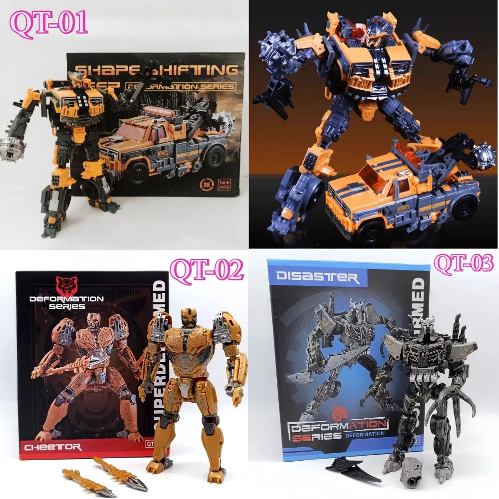 En Stock Juguetes Transformables QT01 QT-01 Battletrap QT-02 QT02 Cheetor QT-03 Nemesis Transform 7 Muñecos de Acción Coleccionables Regalos