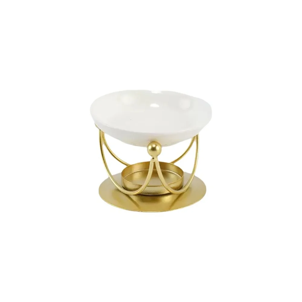 

Censer Holder Minimalist Essential Oil Burner Modern Iron Aromatherapy Furnace Decorative Incense Burner Meditation Space