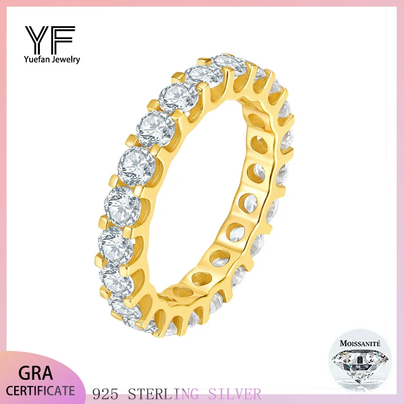 

S925 Серебряное эллиптическое кольцо с цирконом 6CT Настраиваемый муассанит Ювелирные изделия в стиле хип-хоп Персонализированные кольца Подарок на День святого Валентина