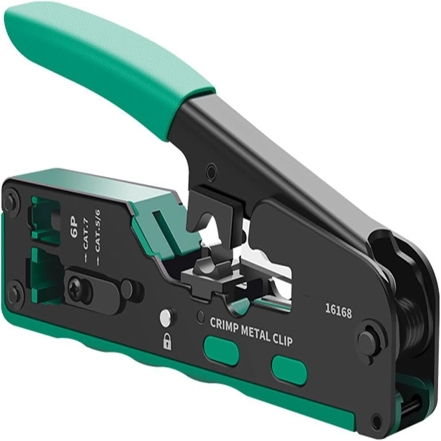 

Durable, versatile and reliable Ethernet cable crimping tool with precision cutters for smooth and dependable data transmission