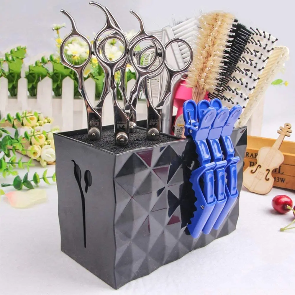 Barbershop Hairdressing Tools Storage Box Hair Scissors Combs Clips Holder Large Capacity Rack Organizer Salon Tools Accessories