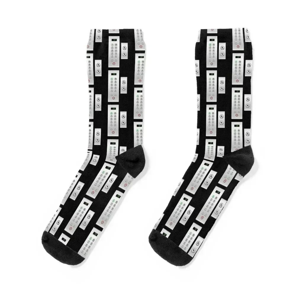 

Elevator Elevator Buttons Elevator Socks cotton New year's hip hop new year Male Socks Women's