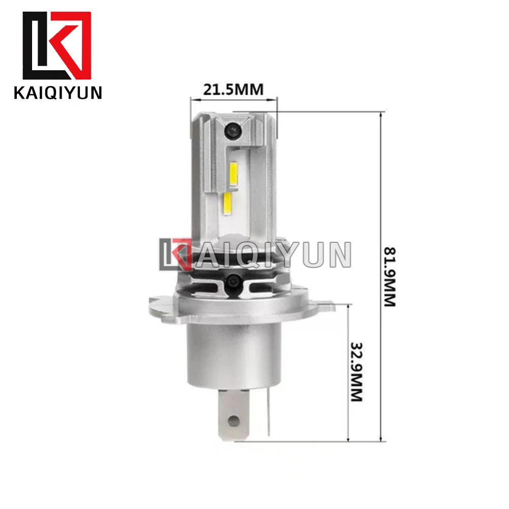 

For Motorcycle Motorbike Bike Car 400% Brighter H4 Motorcycle Headlight Bulb 6000K Cool White Hi/Lo Beam Plug and Play Fanless