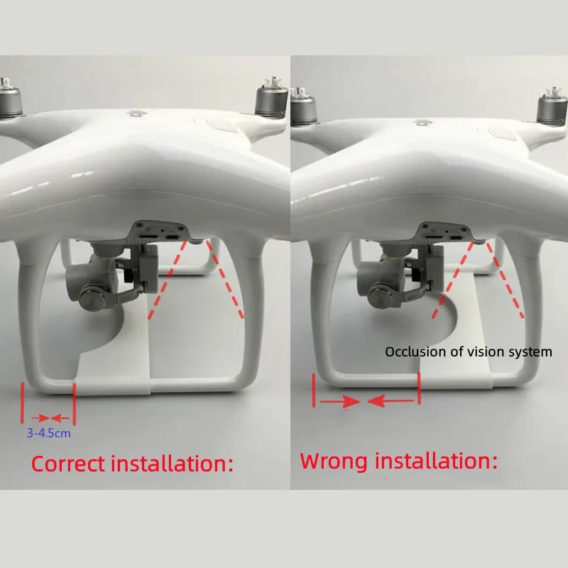 Staffa di protezione anticollisione per lente cardanica per scheda di protezione di atterraggio per accessorio dji Phantom 4 /Phantom 4pro pro +