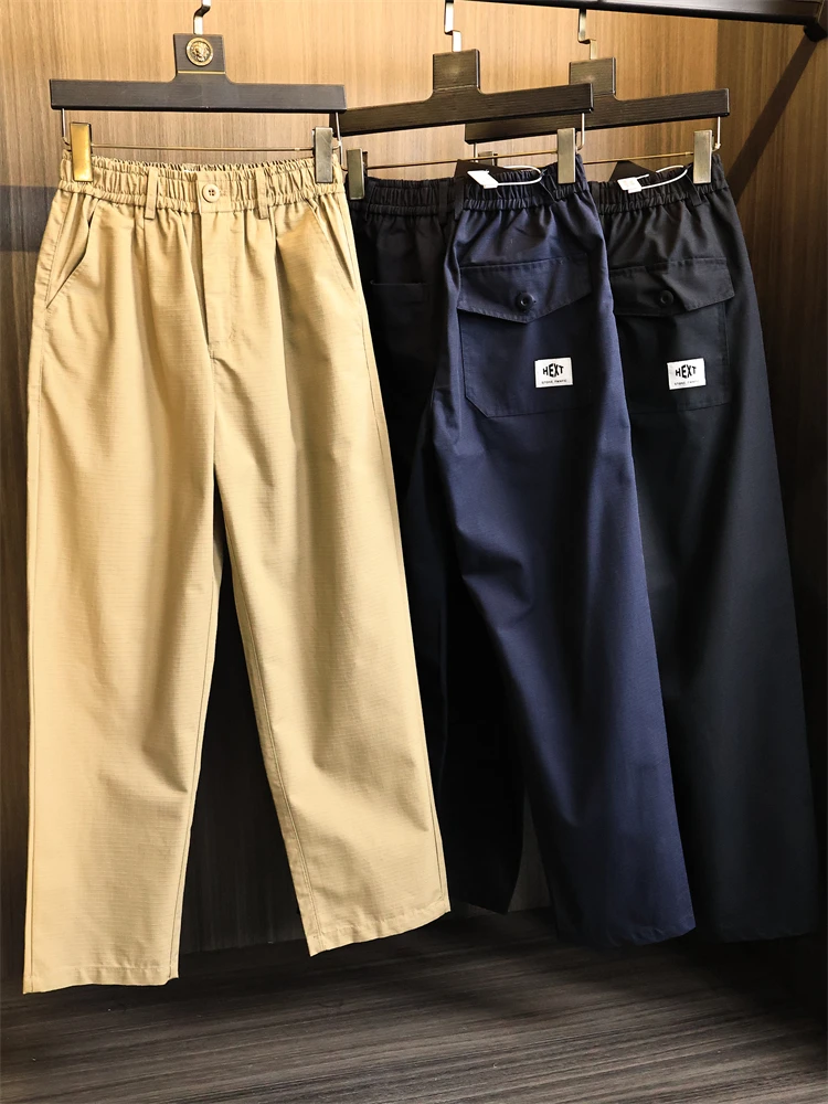 

Functional Qui Dry Straight Leg Casual Pants for Men Autumn Outdoor Daily Versatile Pure Color Faionable Urban Sle