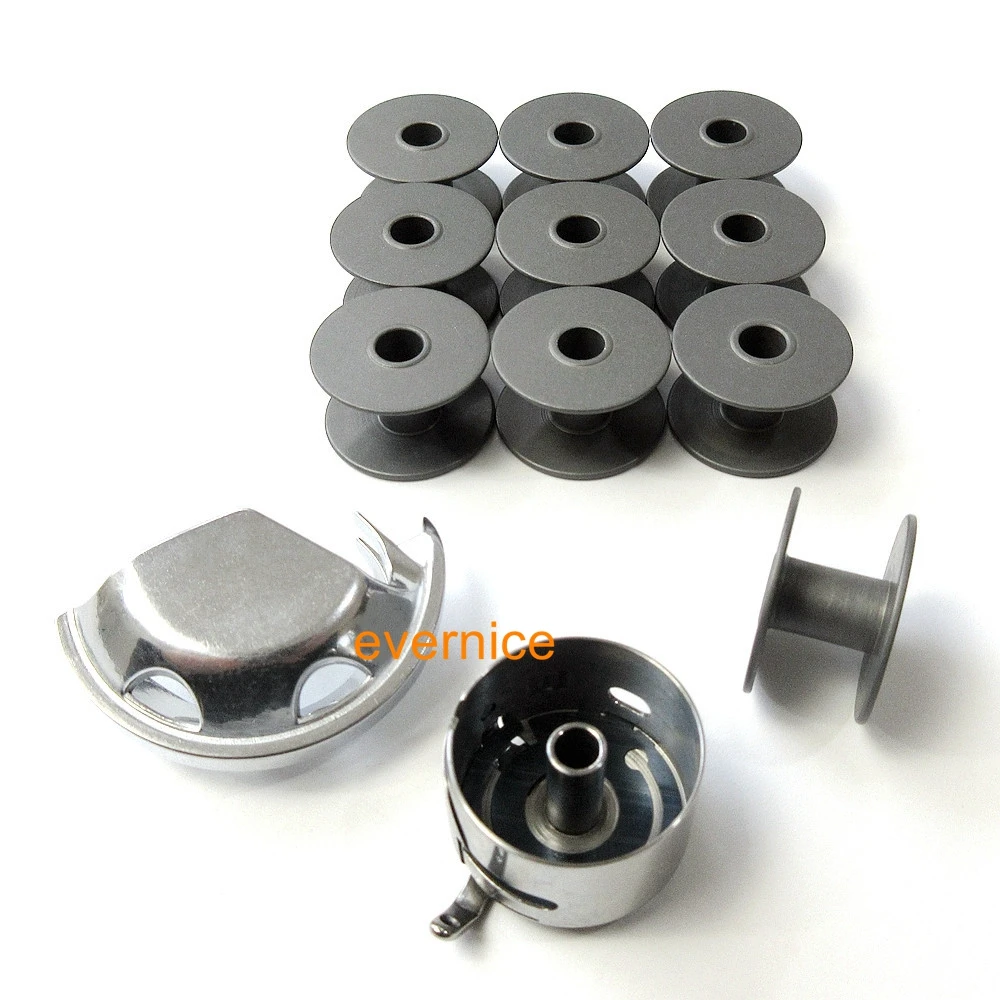 Shuttle Hook & Bobbin Case & 10 Bobbins for JUKI AMS-210D AMS-215D AMS-221D MOL-254