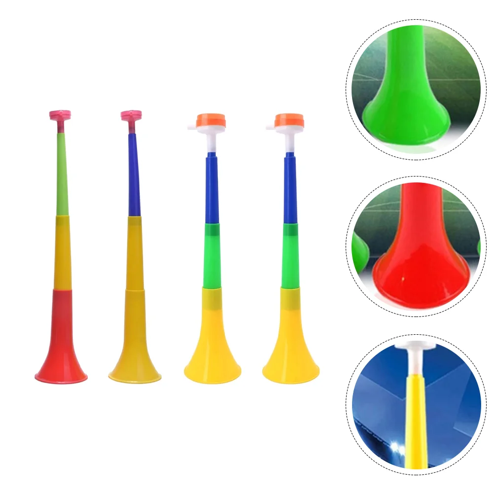 

4 Pcs Horn Colored Toy Vocalize Plastic Trumpet Fans Cheering Toddler