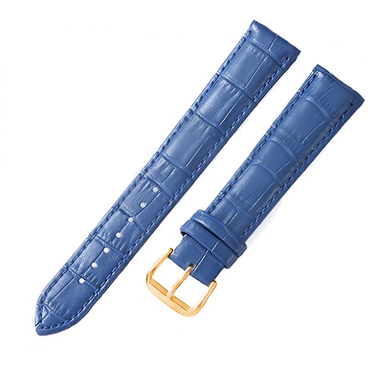 (flash sale)leather watch strap 10mm 12mm 14mm 16mm 18mm 20mm 22m 24mm Watch strap Rose gold Black buckle for DW Accessory