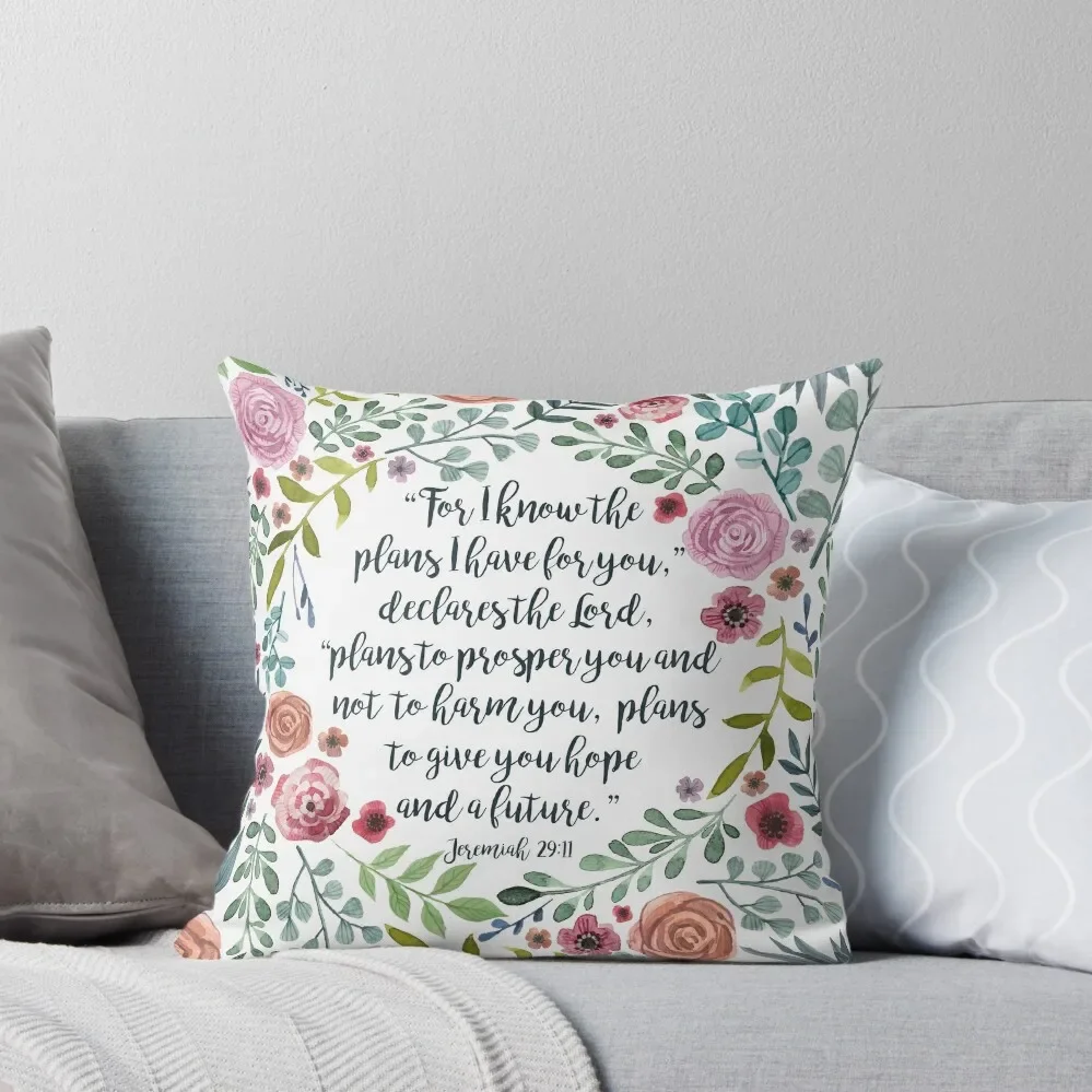 

Jeremiah 29:11 Throw Pillow Pillowcase Cushion Decorative Cushions For Living Room Sofa Decorative Covers New year pillow