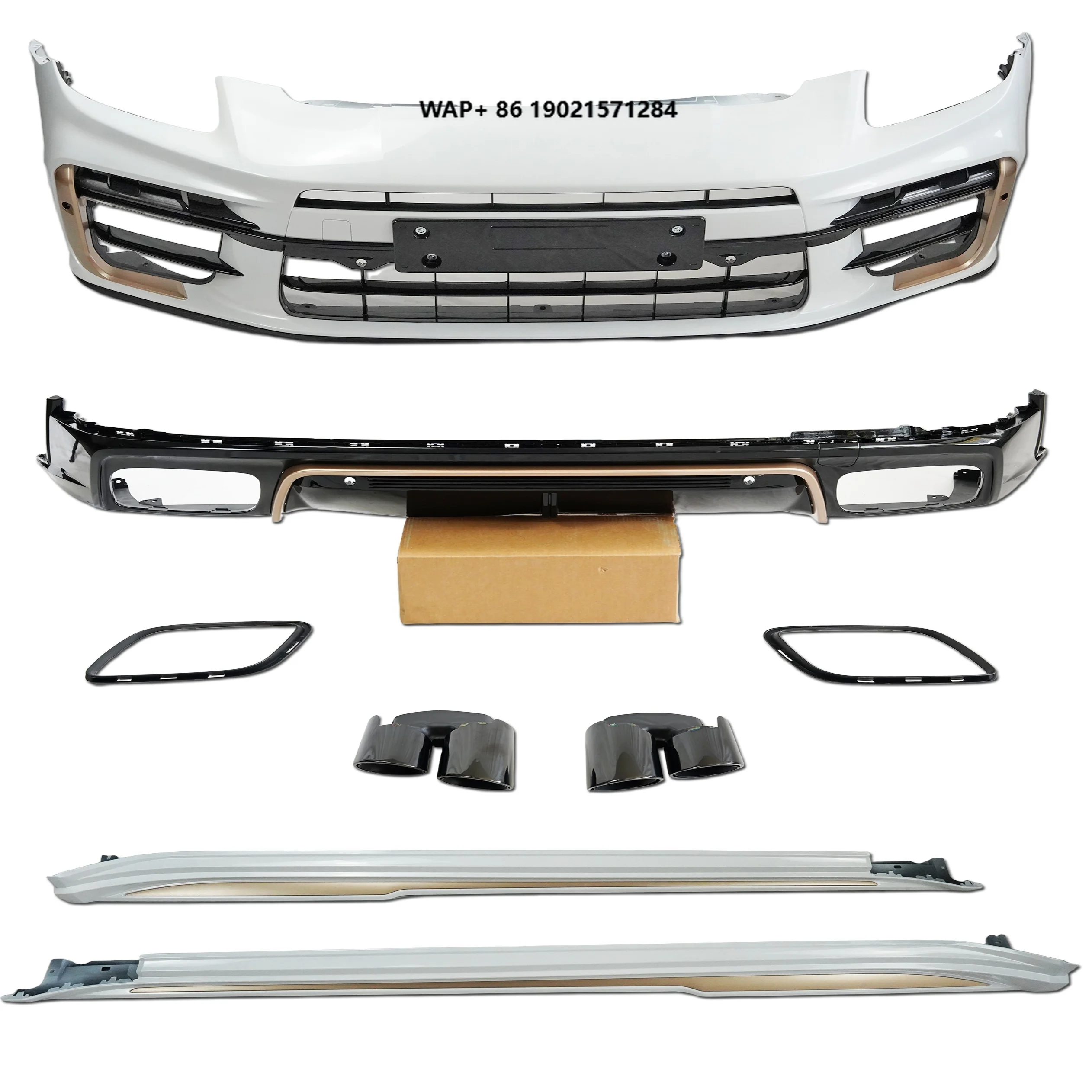 

Car Bodykit 2024 2025 Front and Rear Bumper Upgrade to Turbo S Body Kit for Porsche Panamera 976