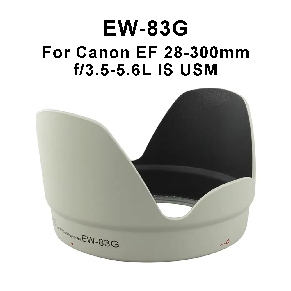 EW-83G Sombra de capa de lente bege para Canon EF 28-300mm f/3.5-5.6L IS Lente Substituir Canon EW83G
