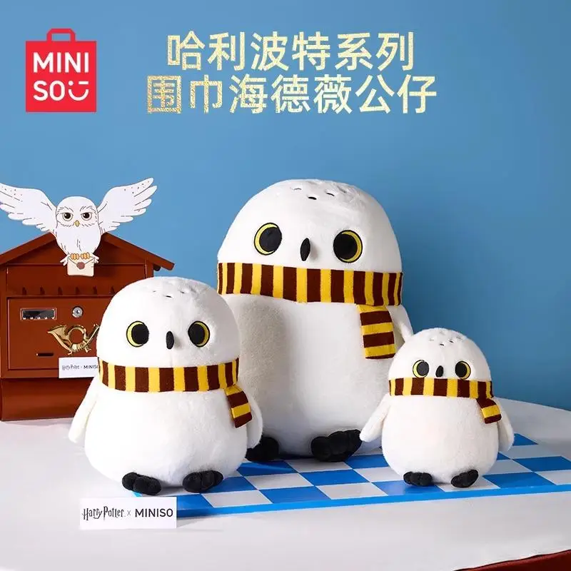 MINISO Harry Potter Hedwig Doll Scarves Creative Dolls Pillows Holiday Gifts  Creative Pillow Cute Decoration Genuine Anime