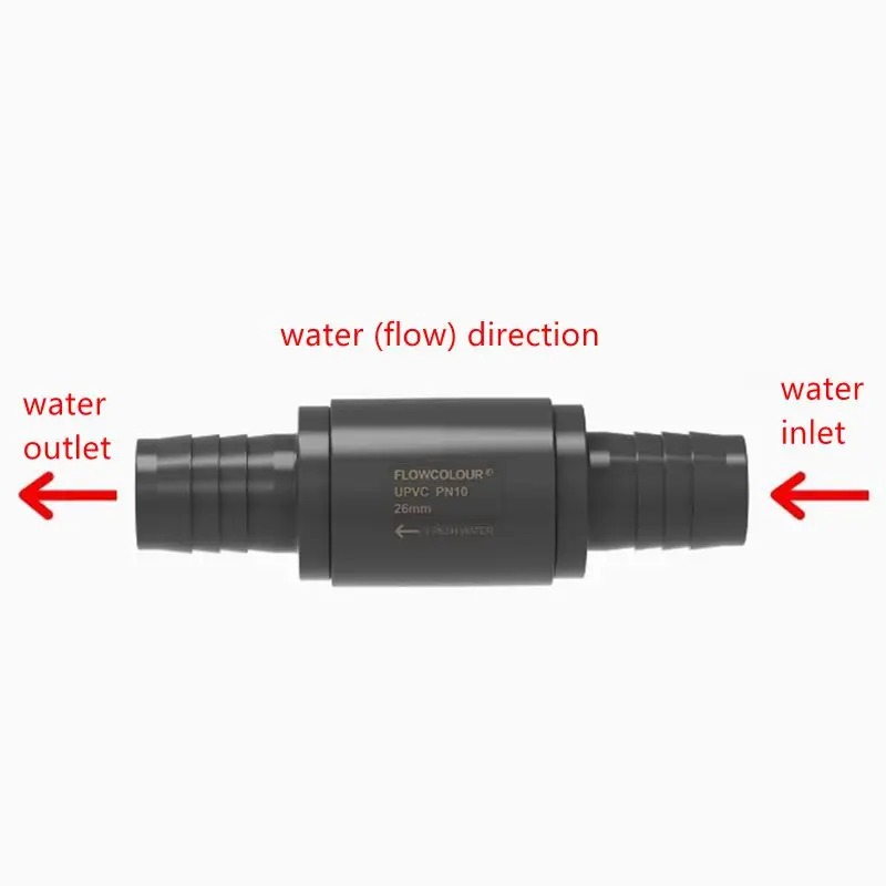 1pc Fish Tank Hose Check Valve UPVC Check Valve Return Water Valve Outer Dia 12.5/16.5/21/26mm Aquarium Supplies