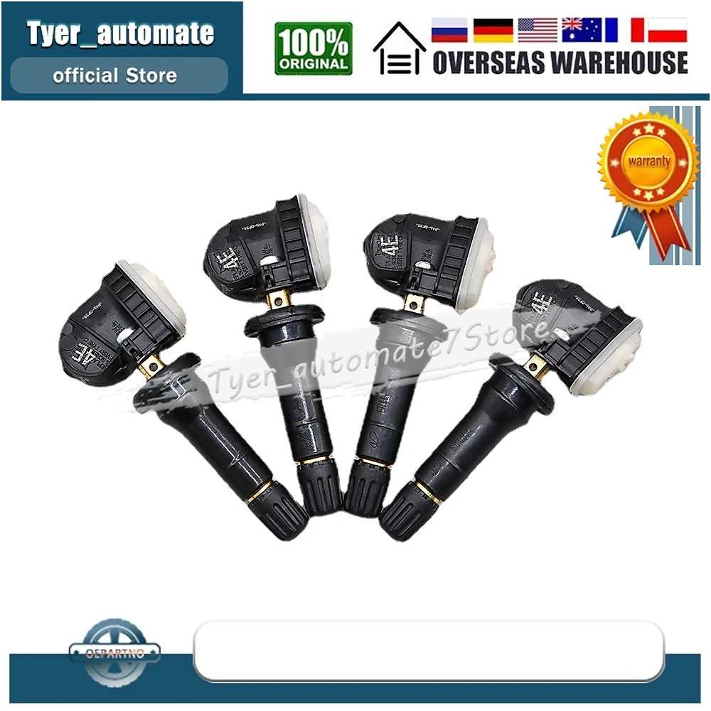 Set of (4) TPMS 13512347 Tire Pressure Sensor for Cadillac XT5 Opel Antara Karl Vauxhall Antara Mokka Viva 13598773 13516165