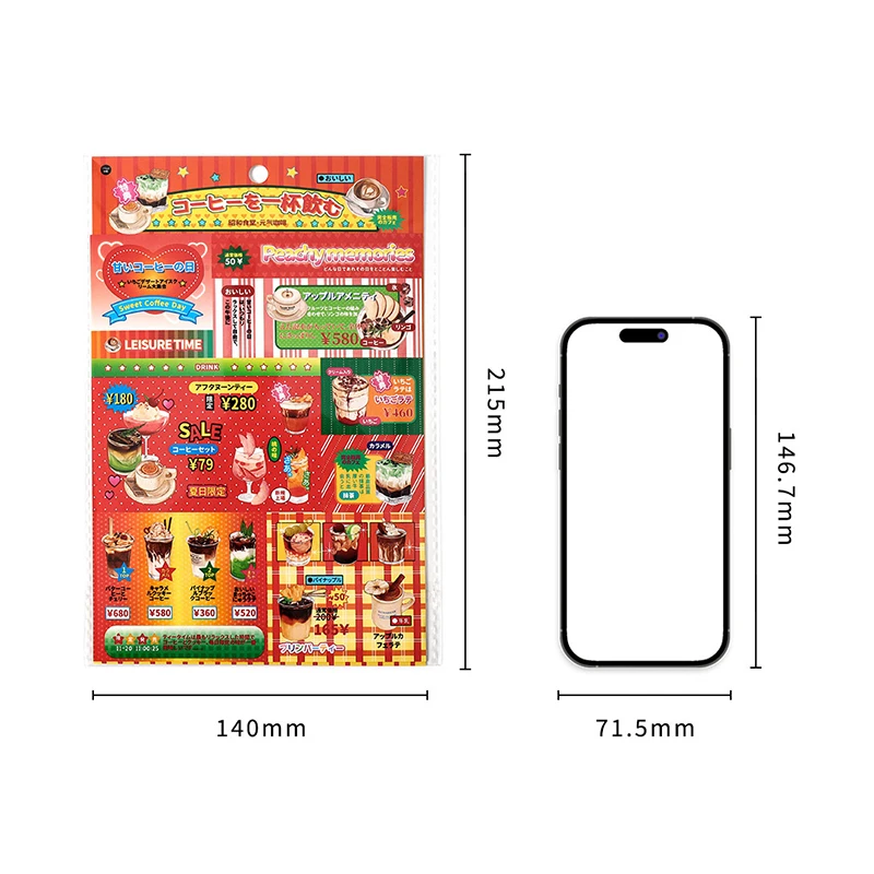 Cartoon Y2K decoratieve stickers voor scrapbooking mobiele telefoon DIY fotokaart decoratie collage materiaal stickers