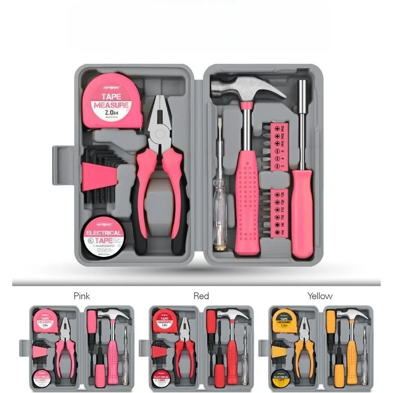 

13/20/24PCS set DIY Tool Kit with Electric Pen & CR-V Steel - Home Maintenance Hand Tools Set for Women & Car Care