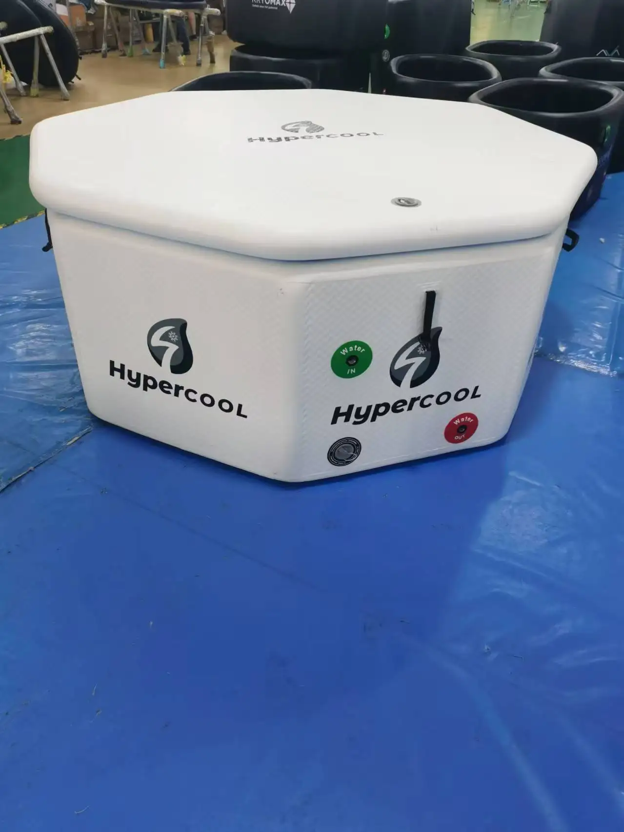 Heavy Duty Ice Bath Barrel Add Ice Cubes PVC Drawn Wire Material Cold Water Tub Outdoor Indoor Fitness Use Cold Plunge Soaking