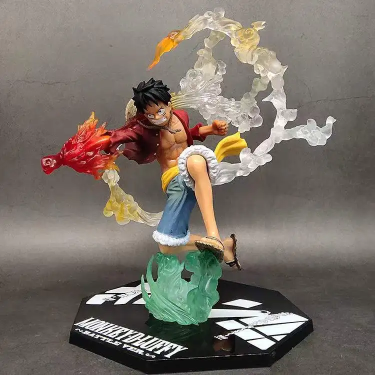 One Piece Anime Monkey·D·Luffy Roronoa Ace Pvc Action Model Collection Cool Stunt Figure Toy Gift image 2