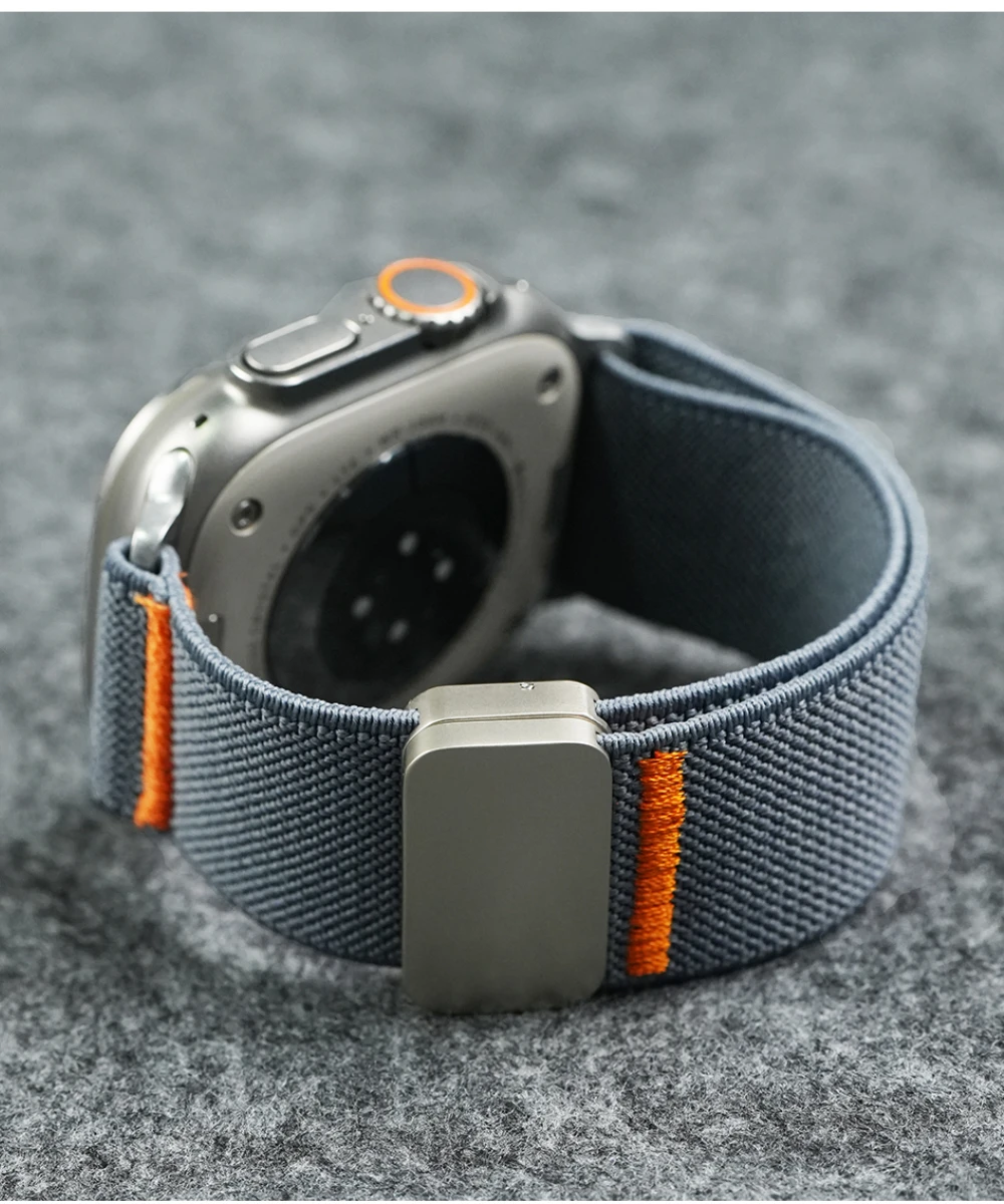 Nylon Loop Strap for Apple Watch Ultra 2 Trail Band 49mm Series 10 46mm 45mm 44mm 41 42mm Magnetic Bracelet IWatch 9 7 8 6 SE 5