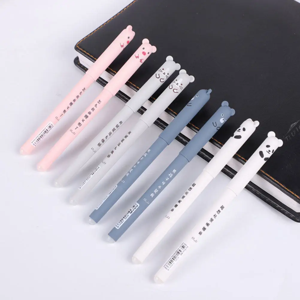 1Set Erasable Pens 0.35mm Gel Writing Pens Erasable Ink Clean Erase Neat Notes Ideal for Students Artists Office Supplies Bulk