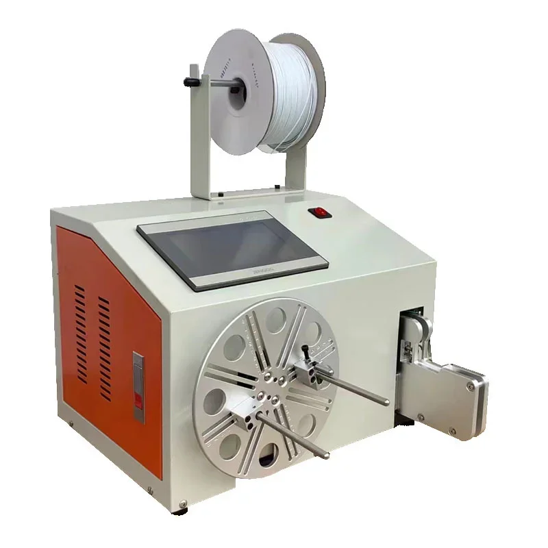 

Automatic Electric Data Wire Banding Machine Power Cable Coiling Winding and Tying Cable Manufacturing Equipment