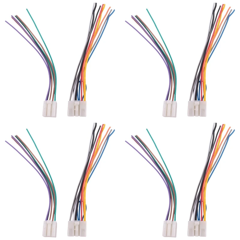 

Stereo Cd Player Wiring Harness For Toyota/Scion/Subaru Wire Adapter Aftermarket Radio Plugs 4 Pair Connector Cable