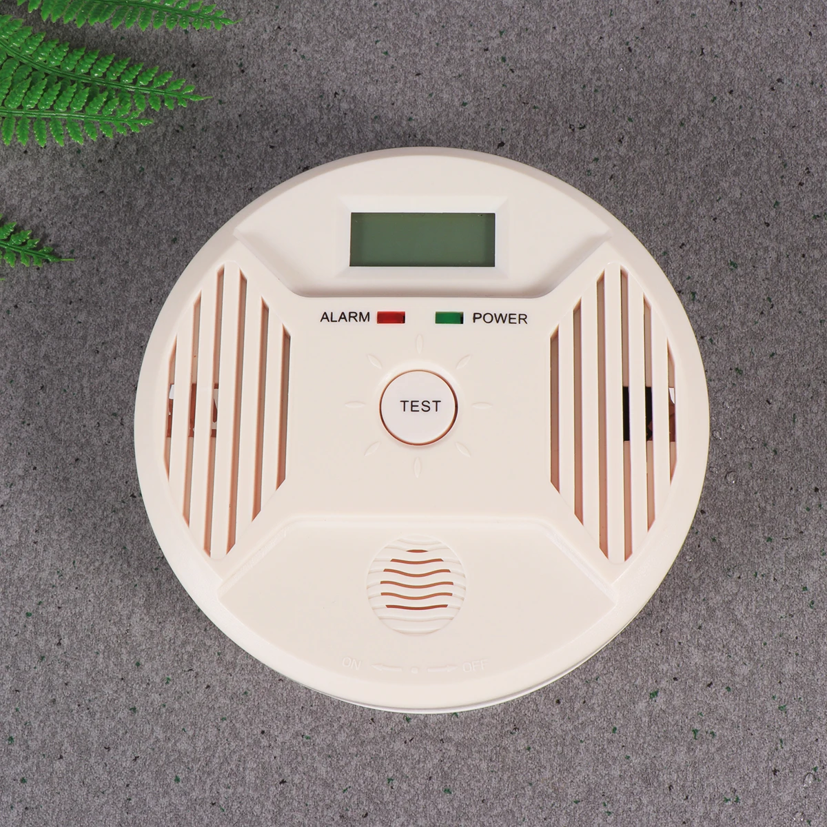 

Carbon Monoxide Alarm Lcd Display Real Time Monitoring 85Db Loud Alert Red Led Warning White
