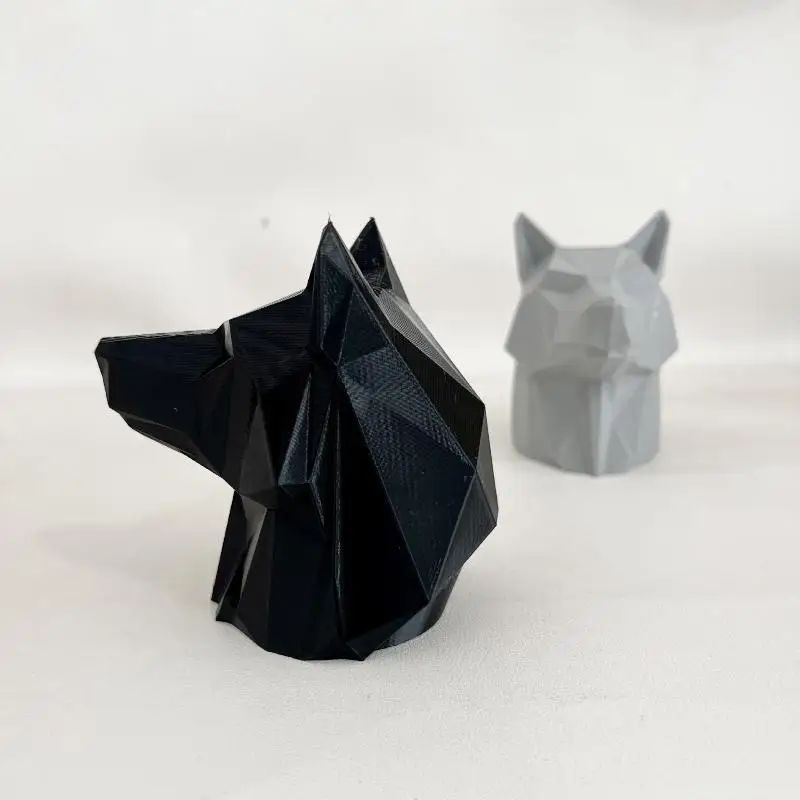 1PC 3D Printed Wolf Trailer Hitch Cover Protective Cap Ball Mount Decor For Truck Car Anti-Rust Accessories Universal view 4