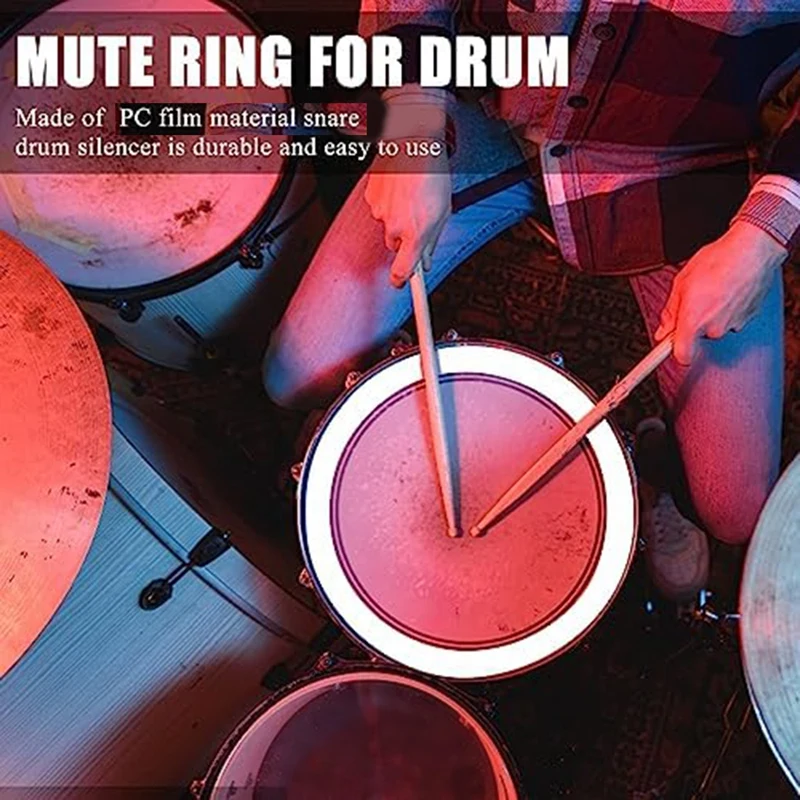 Drum Stop Voice Coil, Silent Drum Pad,Drum Damperner Ring Percussion Instrument Parts Drum Tools