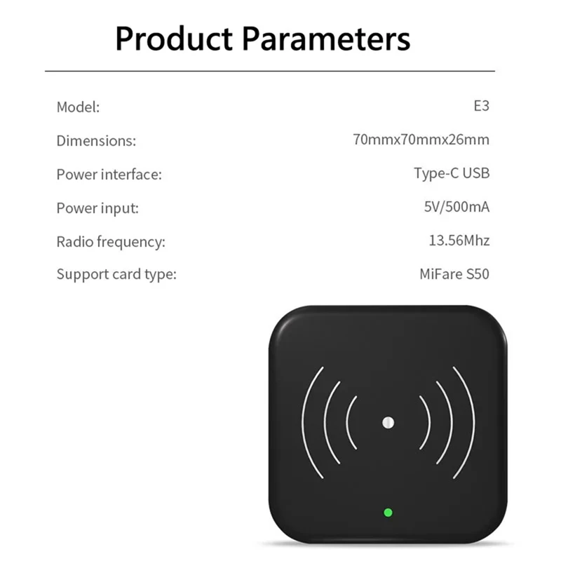 TTLOCK Smart Card Encoder NFC 13.56M M1 IC Card Reader RFID Chip Scanner For TT Hotel TT Rental System Software Durable