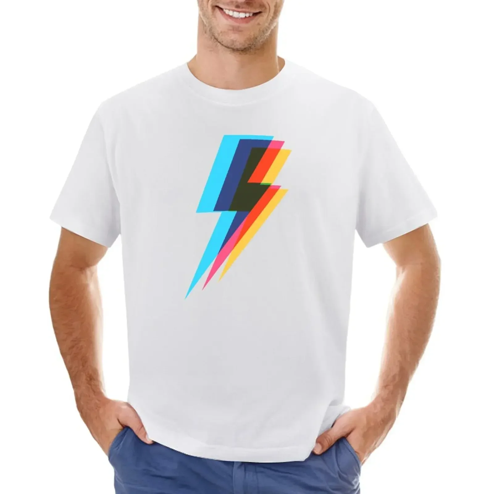 Lightning Kaleidoscope 3 T-shirt customizeds customs design your own t shirts for men cotton