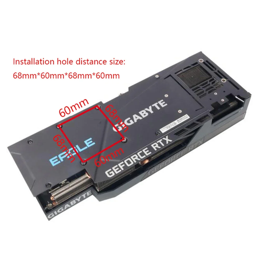 Pour Gigabyte GeForce RTX3080 RTX3090 EAGLE Dissipateur thermique etching Card RTX 3090 RTX 3080 GV-N3080EAGLE OC-10GD GPU Refroidissement