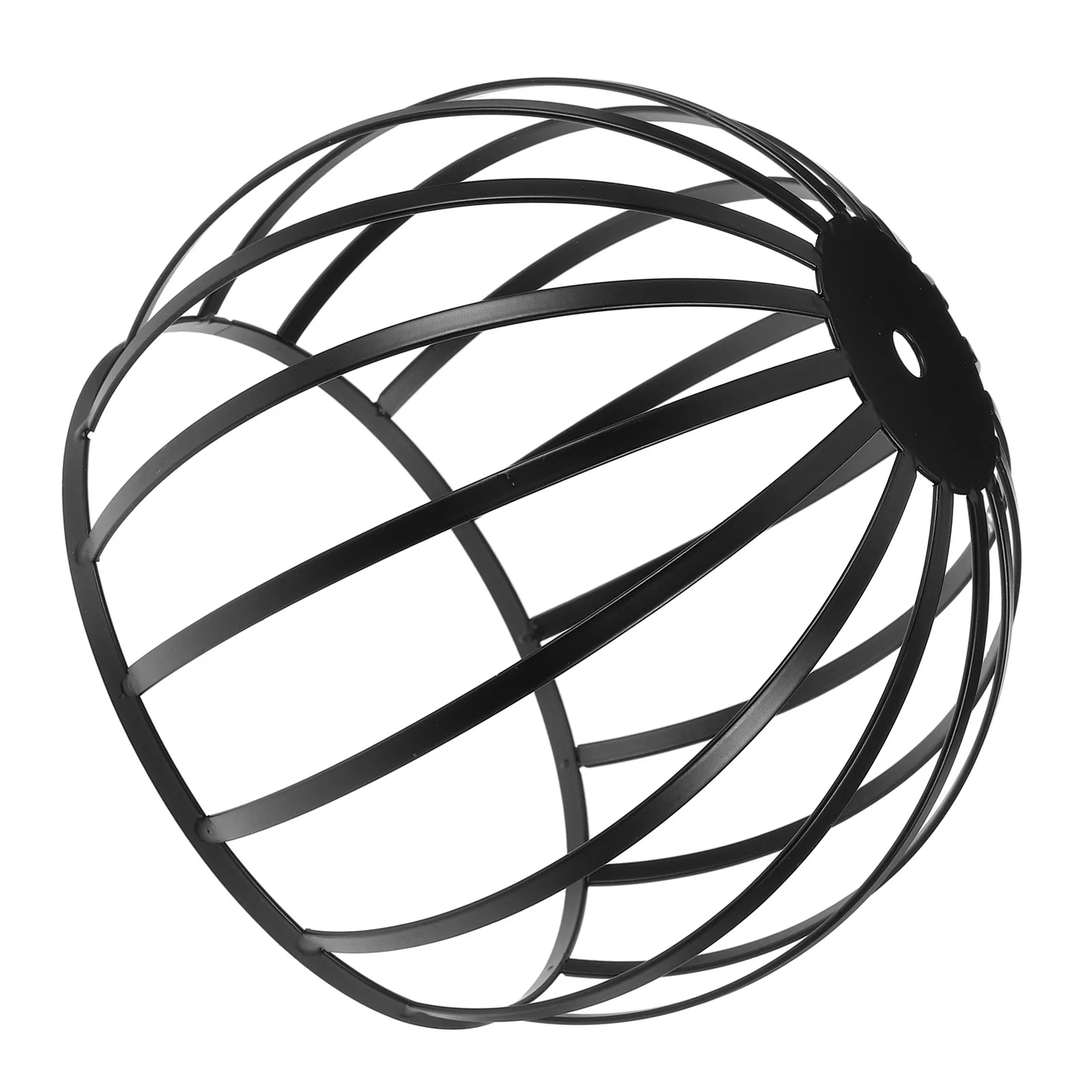 

Vintage Iron Lamp Shade Hollow Birdcage Design 10Mm Hole Metal Ceiling Light Cover For Bedroom Kitchen Living Room Retro