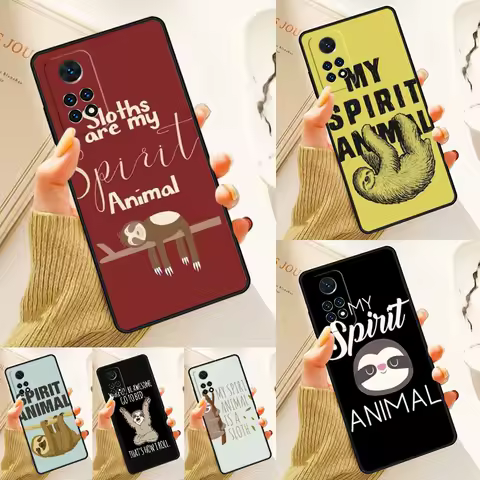Sloths Spirit Animal Case For Samsung Galaxy S24 Plus S23 S20 S21FE Lite S22 Ultra Note 20 S8 S9 S10 Phone Coque