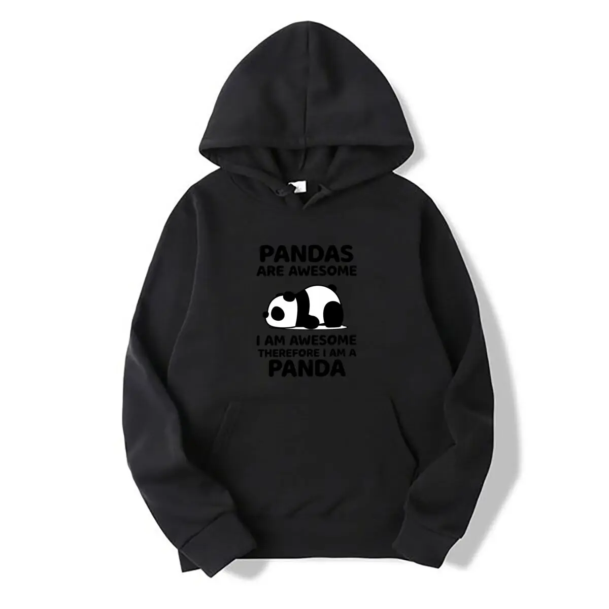 Pandas Are Awesome Therefore I Am A Panda Autumn and winter hooded sweatshirts