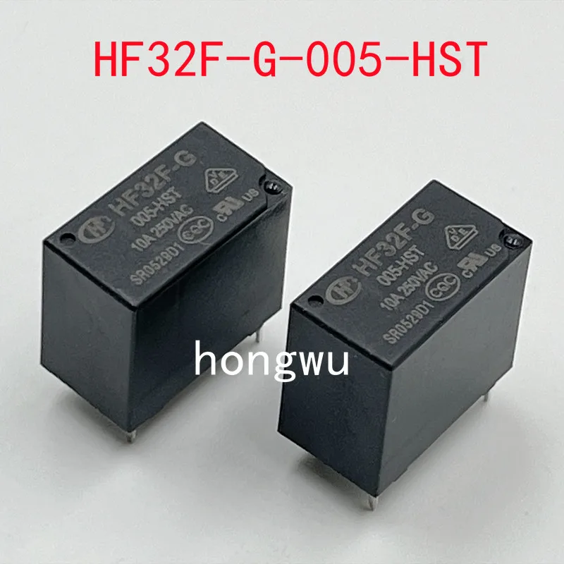 

100% Original New 5PCS/ HF32F-G-005-HST DC5V relay 10A 4pins