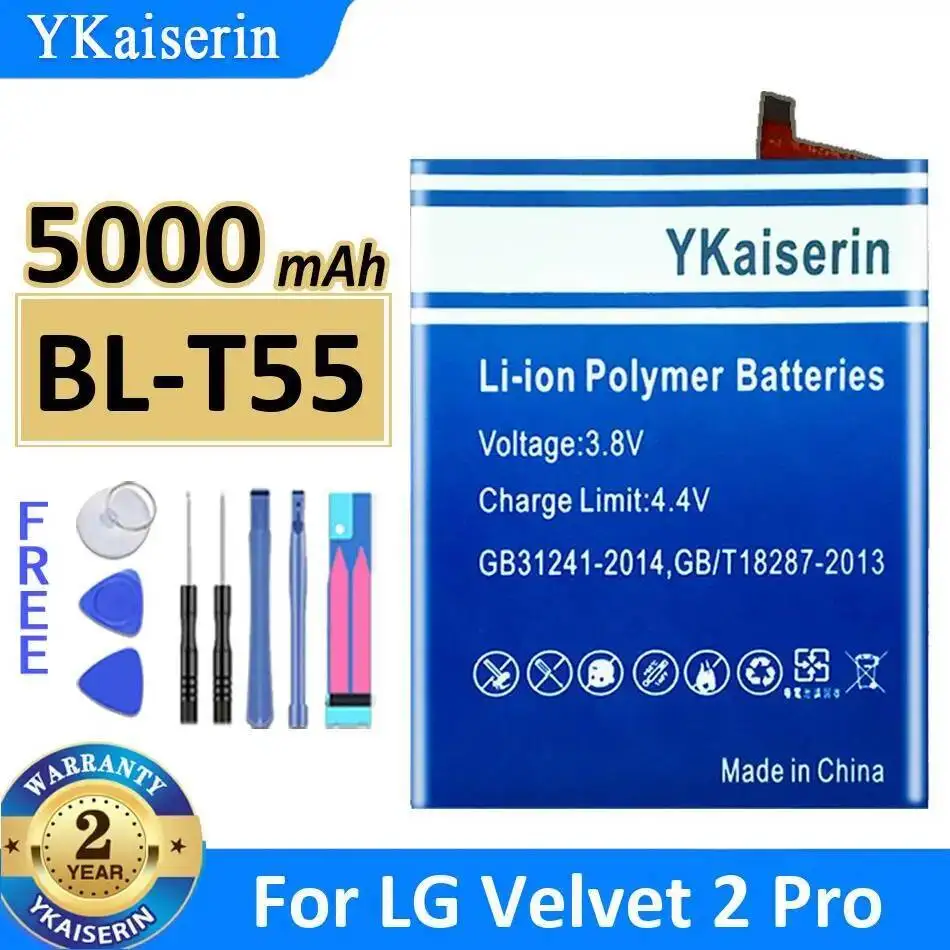 

5000Mah Mobile Phone Battery High Compatibility BL-T55 For LG Velvet 2 Pro Durable