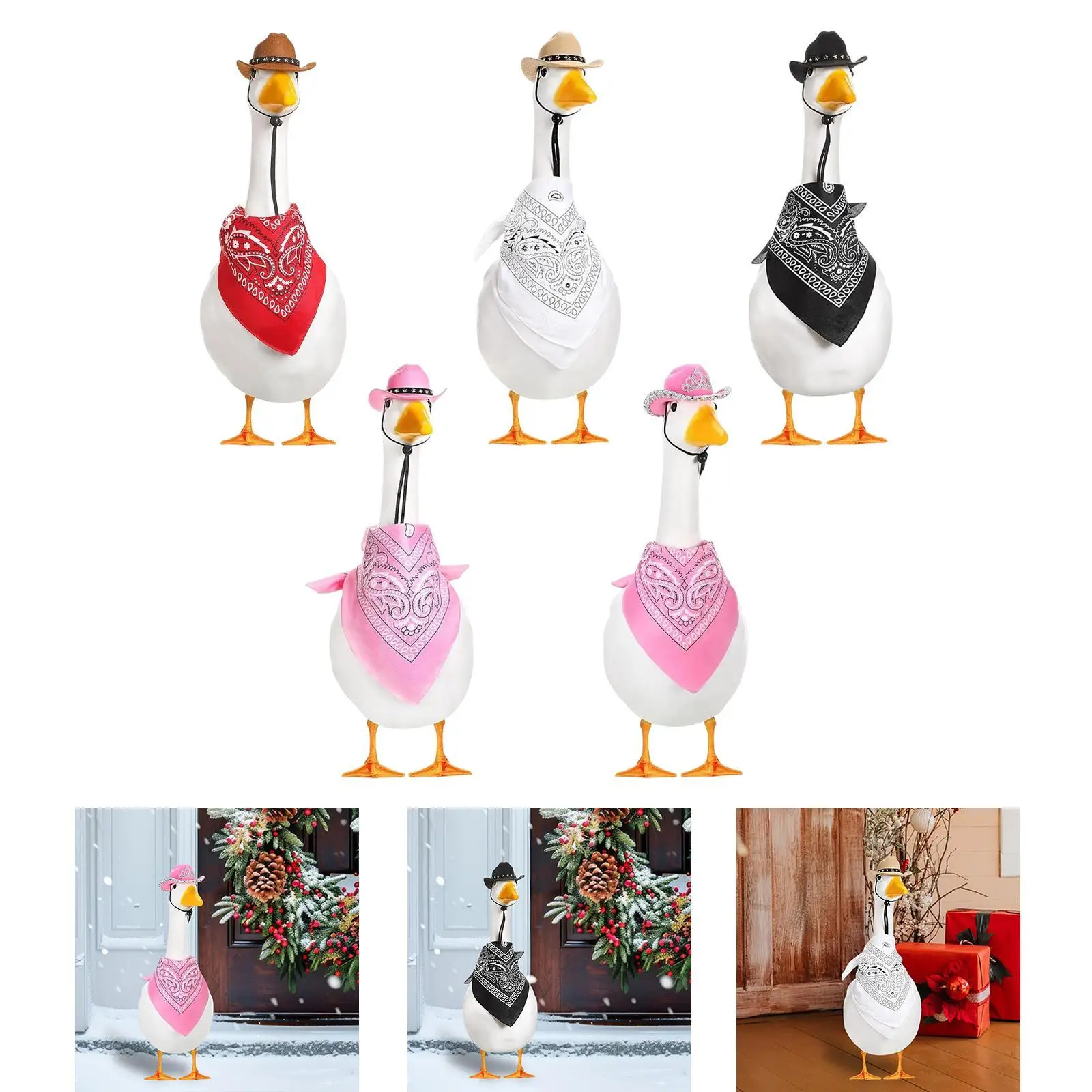 

Goose Outfit Creative Design Hat and Scarf for Living Room Balcony Courtyard