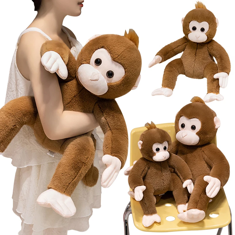 

40/55/80CM Kawaii Monkey Plush Toy Lifelike Plush Monkey Dolls Gorilla Pillow Lovely Birthday Gift
