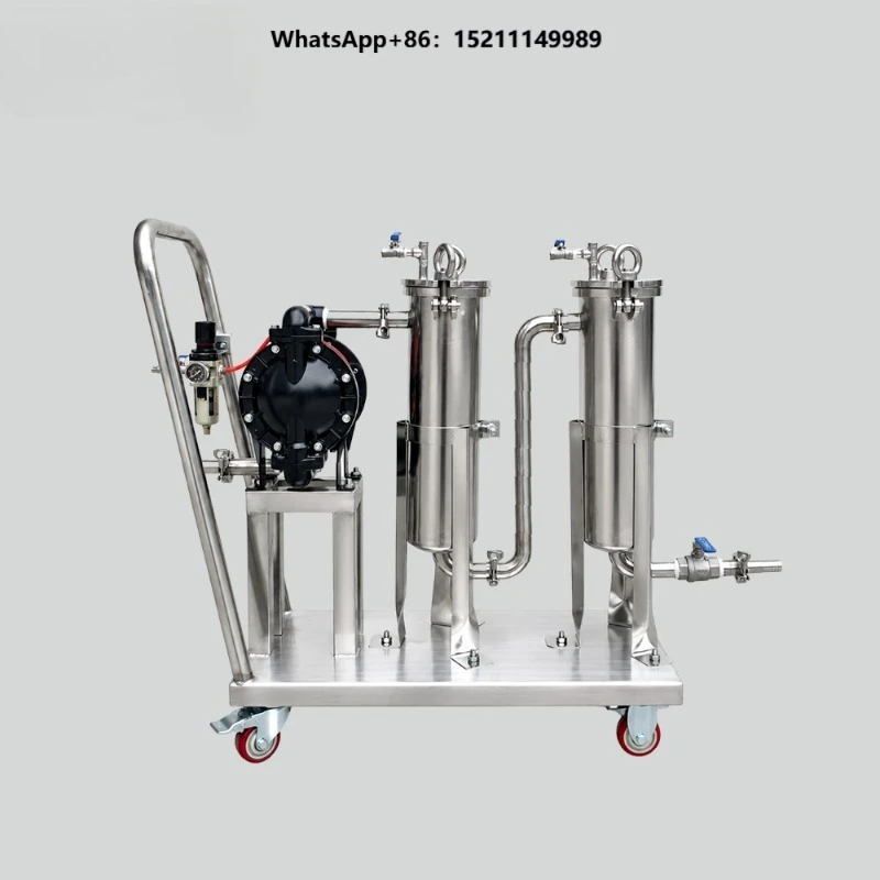 Stainless Steel Mobile Two-Stage  Bag Filter, One-Stop Industrial Filter Supplies Supplier