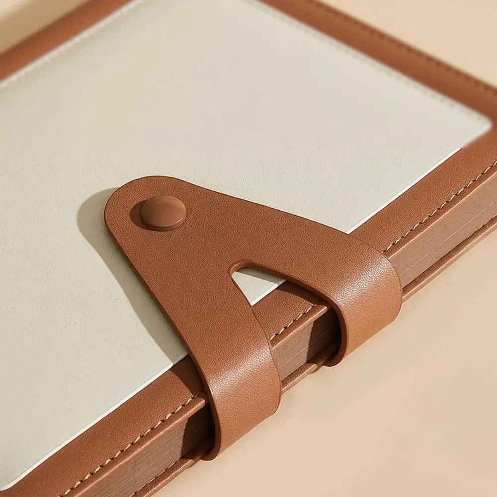 

Useful A5 Diary Notebook Buckle Retro Meeting Notepads PU Thicken Schedule Book Office