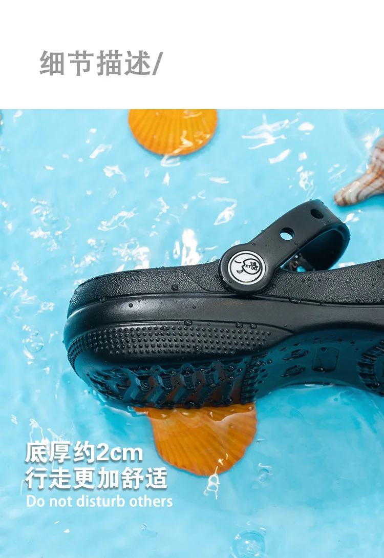 Damen Sommer Ballett Mary Jane Sandalen Rutschfeste Weiche Atmungsaktive Leichte Geschlossene Zehen Strand-Clogs – Detail 8