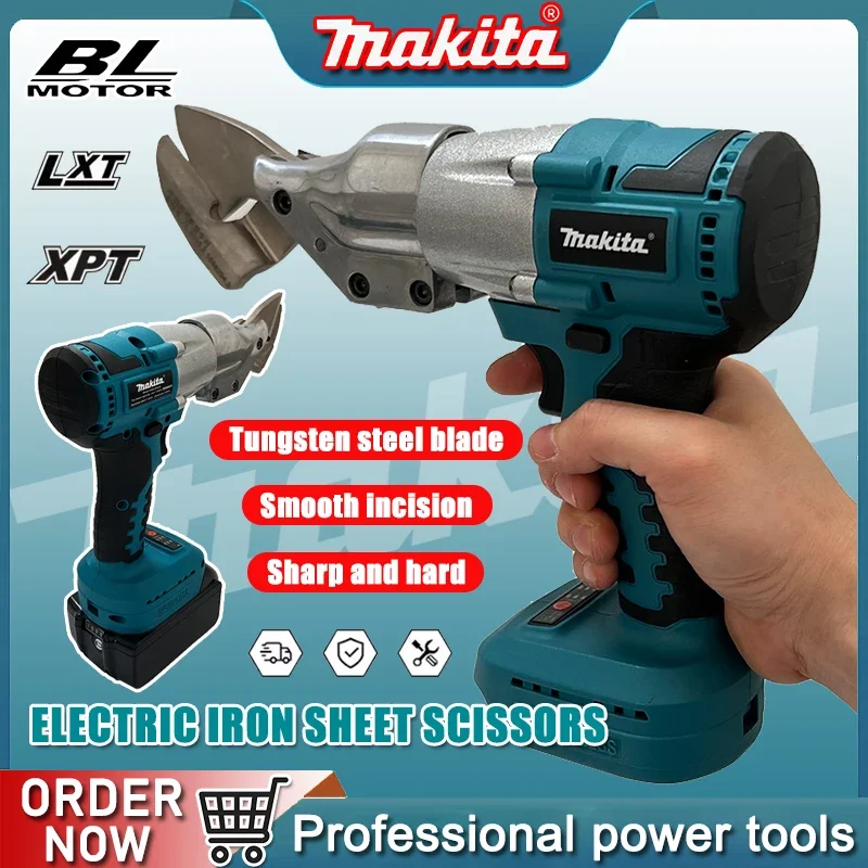 

Makita Brushless Electric Scissors Rechargeable Cordless Iron Sheet Scissors Cutting Tools Metal Sheet Shear Fit 20V Battery
