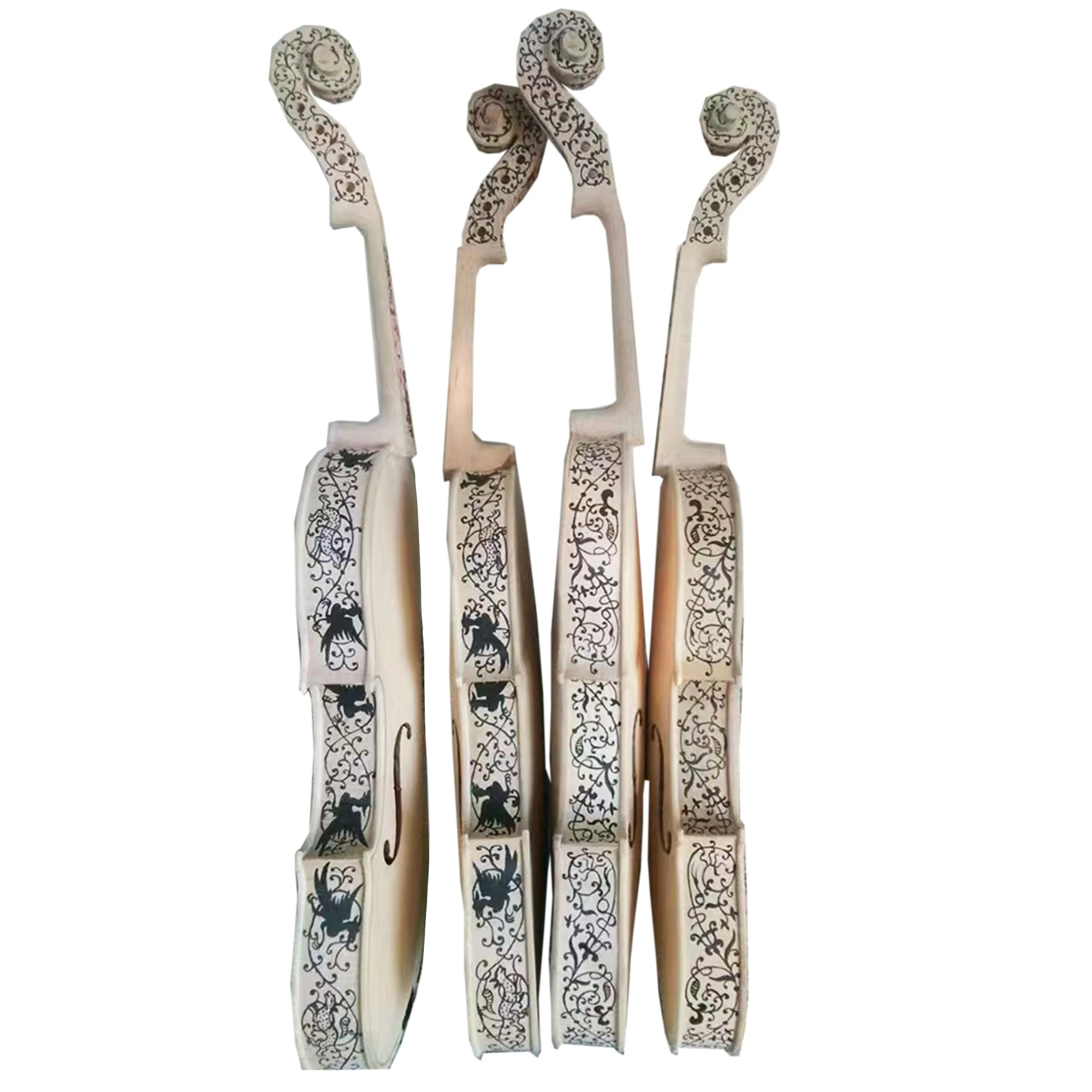 كمان منحوت نهائي قابل للتخصيص، كمان منحوت غير مكتمل، كمان مقاس 4/4