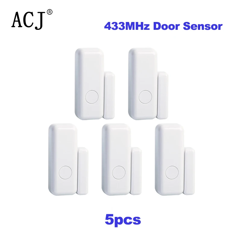 

ACJ Mini 433MHz Wireless Magnetic Door Window Sensor Home for Alarm System App Notification Alerts Window Sensor Detector