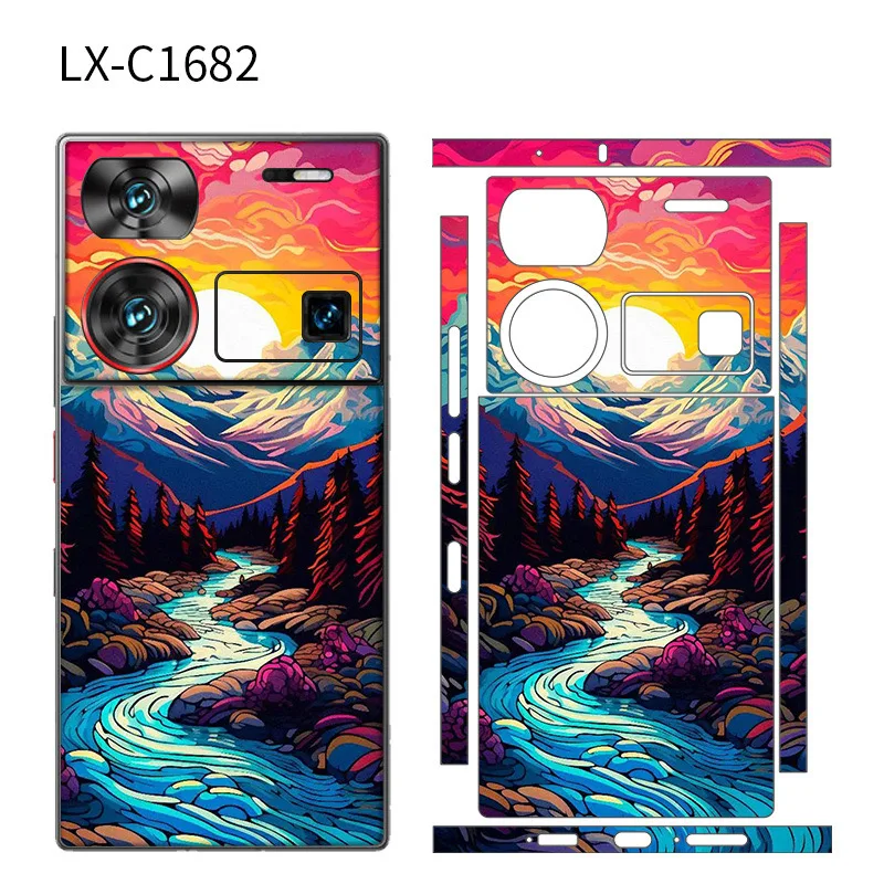 3M Colorful Sticker for Nubia Z50 Ultra 5G Back Screen Protector Hing Side Skin Protective Film Z60 ultra