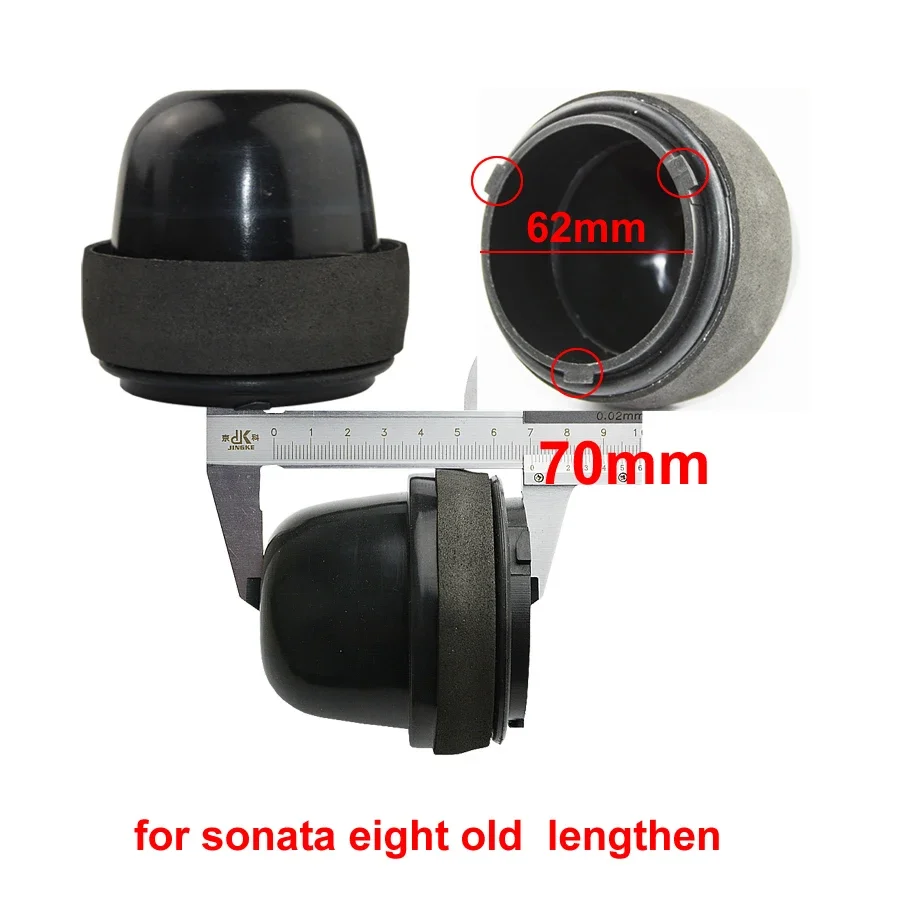 For Hyundai Sonata Eight Old 2015 Headlamp Dust Cover Low High Beam Headlight Cover Refit Lengthened Sealing Cap 62mm 1PCS