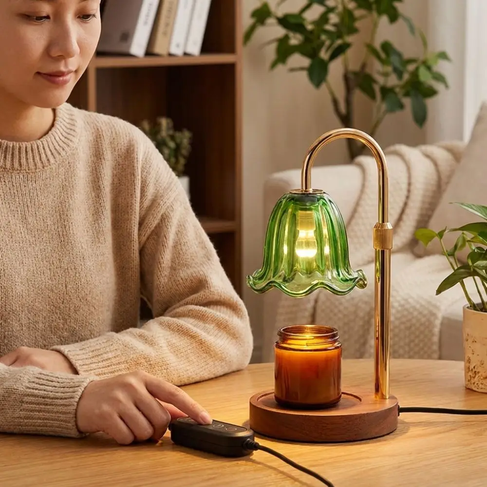 retro-adjustable-height-aromatherapy-lamp-vintage-timer-wax-warmer-lamp-4-speed-scented-candle-melter-bedroom